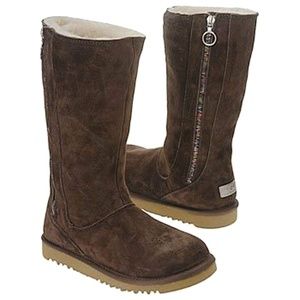 Kids UGG Australia Chocolate Brown Hayden Boots